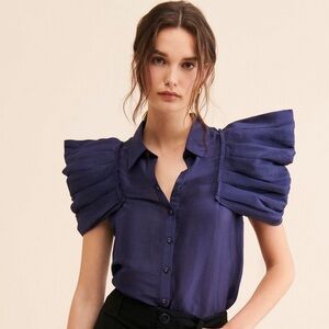 AURETA STELLA PUFF SLEEVE TOP